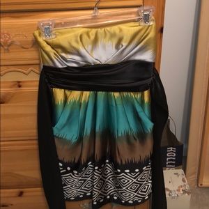 Multicolor Minidress